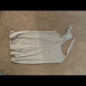 Gray fabletics workout top